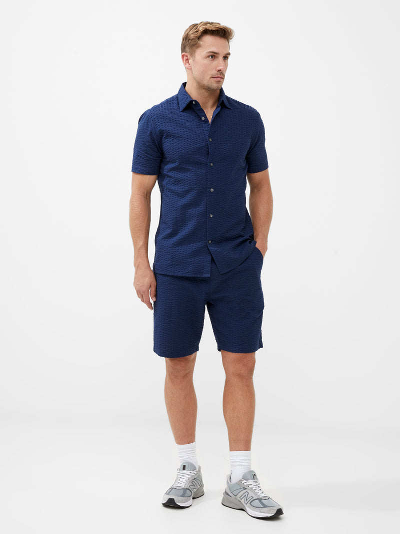 Seersucker Check Short Sleeve Shirt