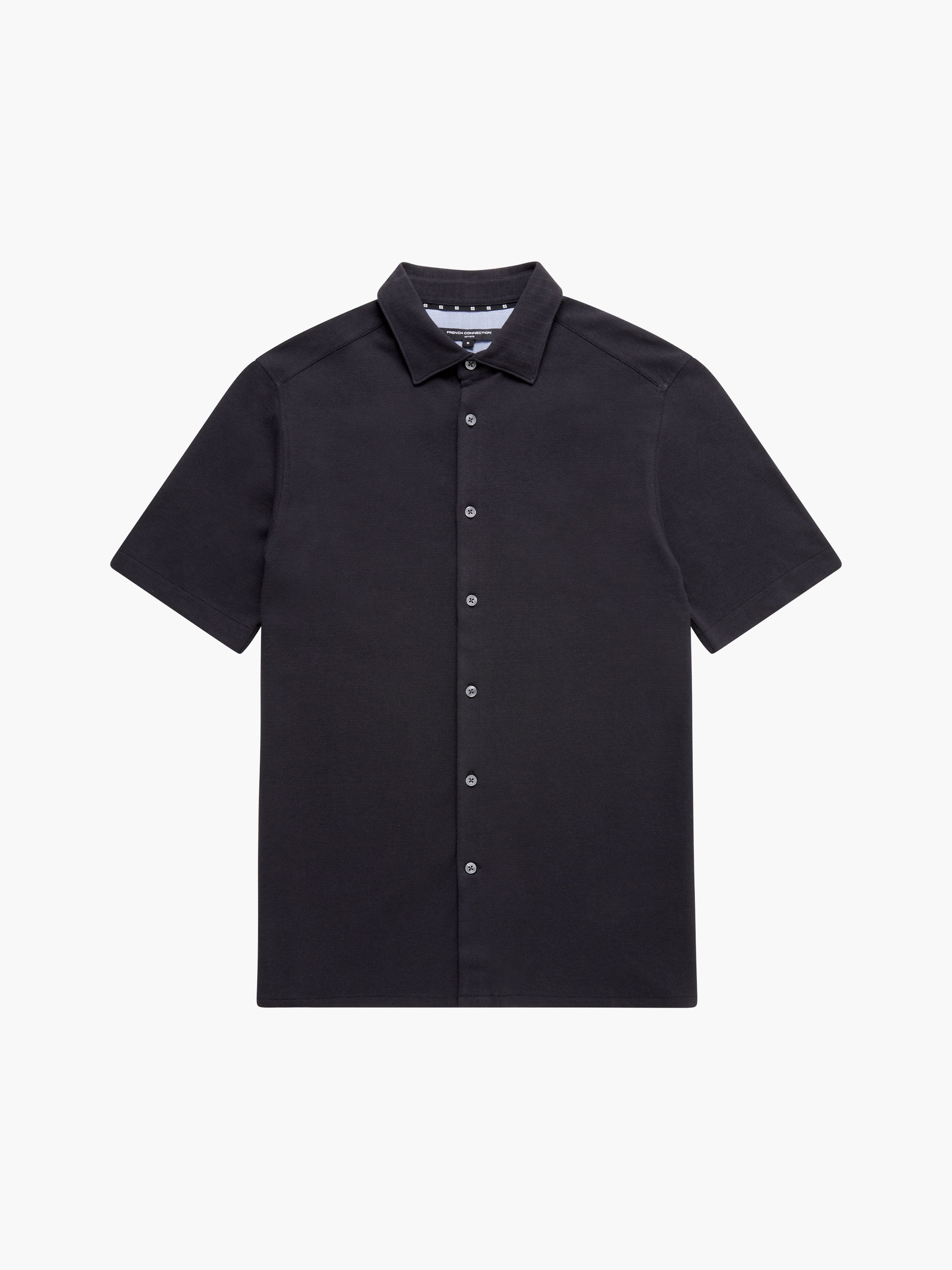 Stripe Texture Jersey Short Sleeve Shirt