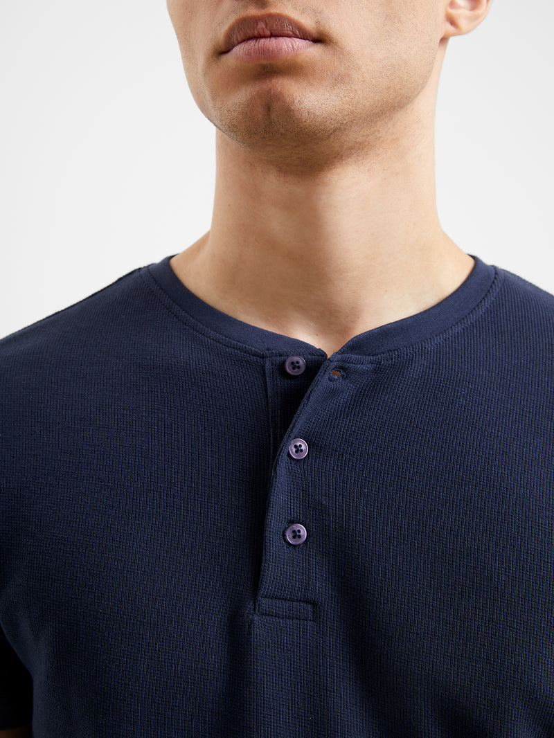 Pique Micro Henley T-Shirt