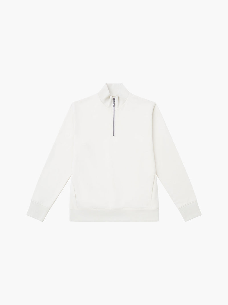 Fleeceback Funnel Neck Half Zip Sweatshirt