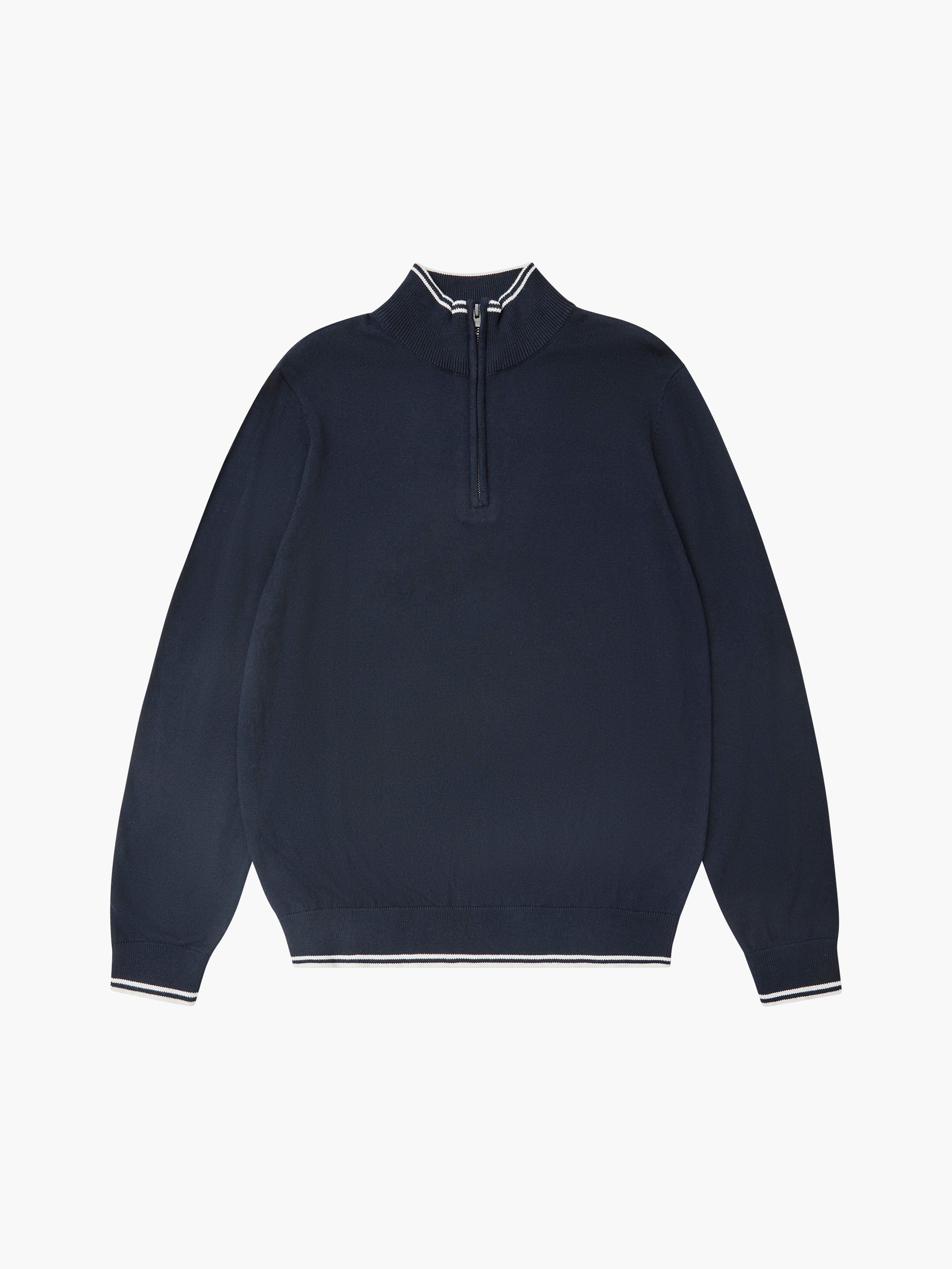 Tipped Funnel Neck Jumper