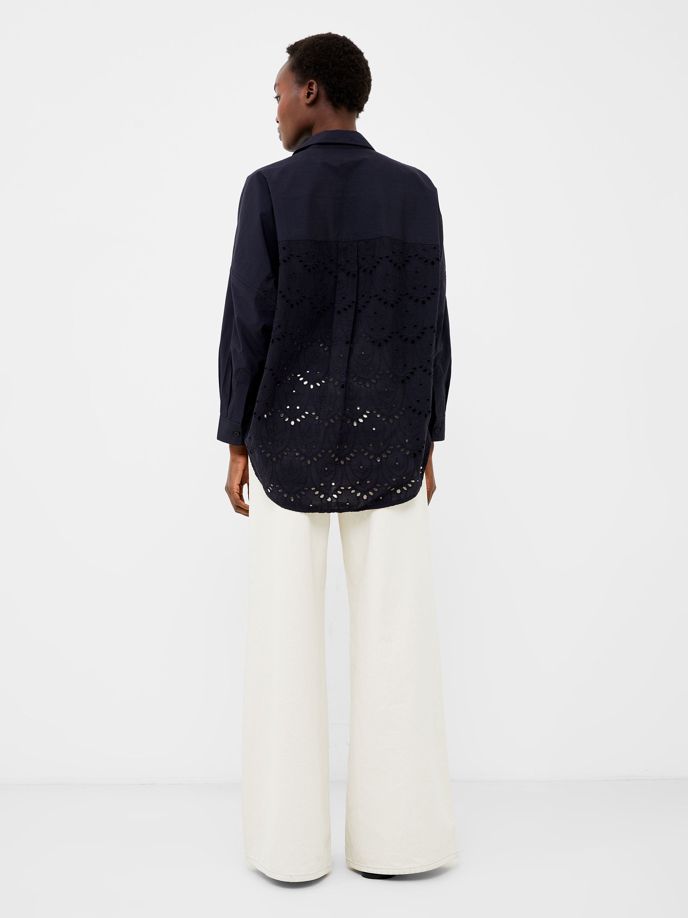 Appelona Broderie Anglaise Popover Shirt