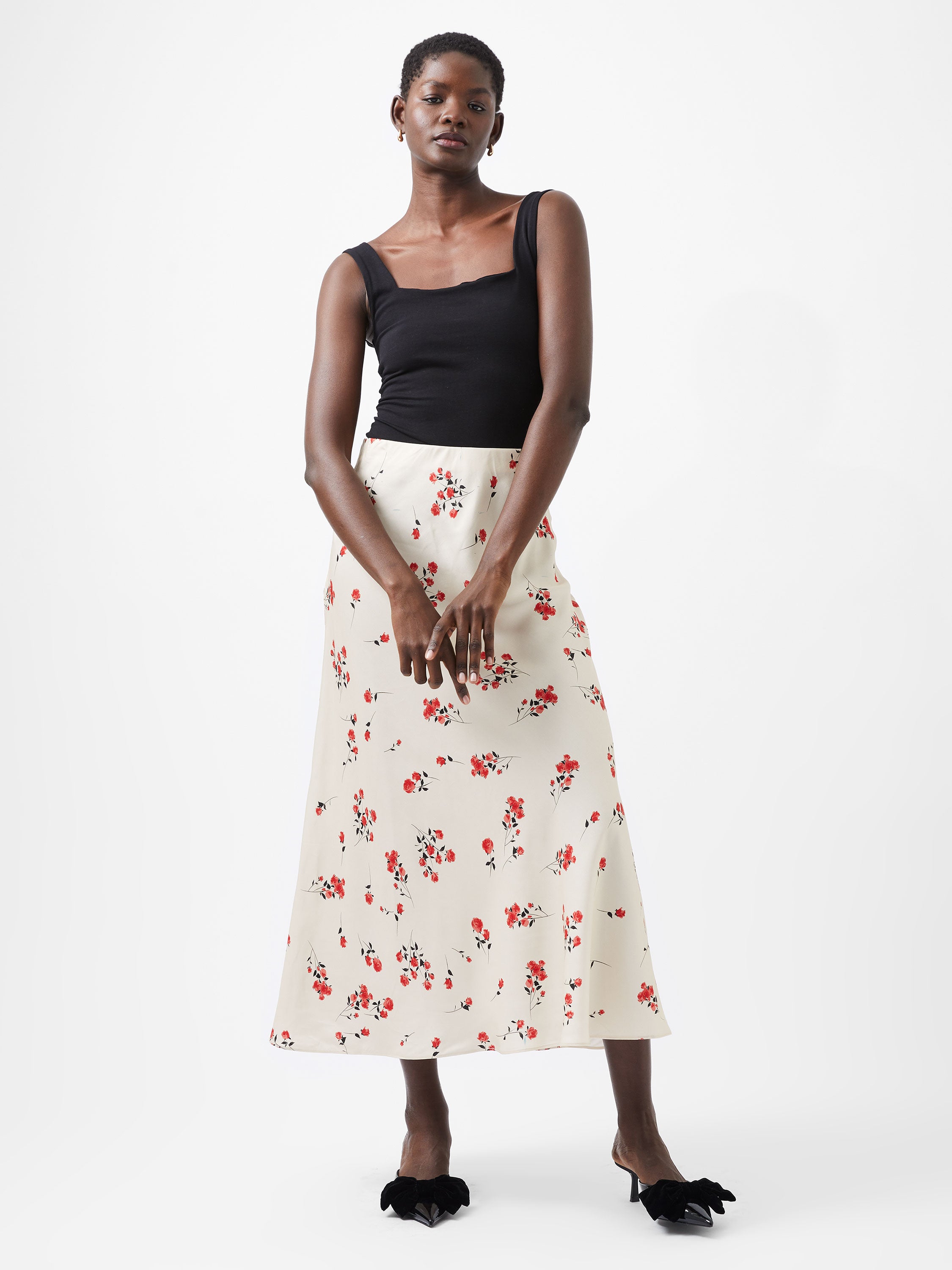 Floramour Ennis Eco Satin Maxi Skirt