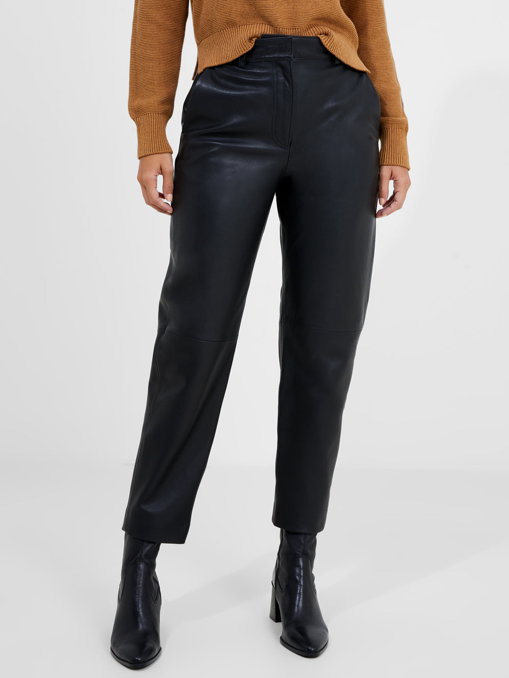 Connie Leather Trousers Black | French Connection UK