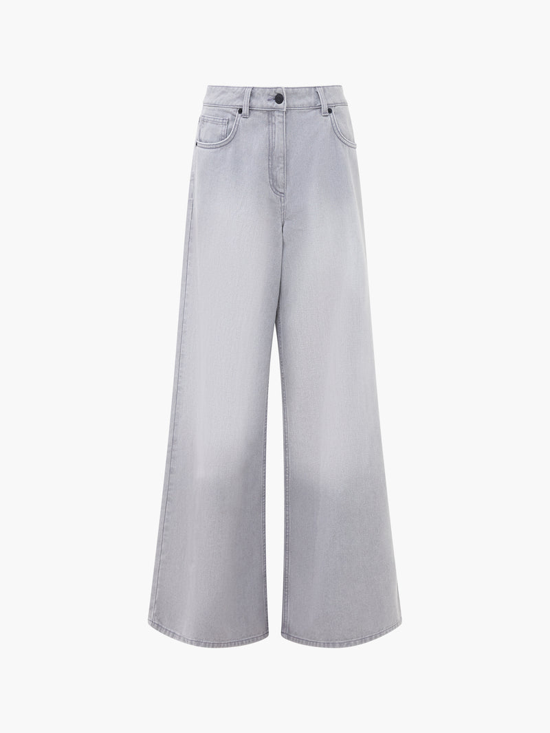 Denver Denim Relaxed Wide Leg Jeans Arctic Grey | French Connection UK