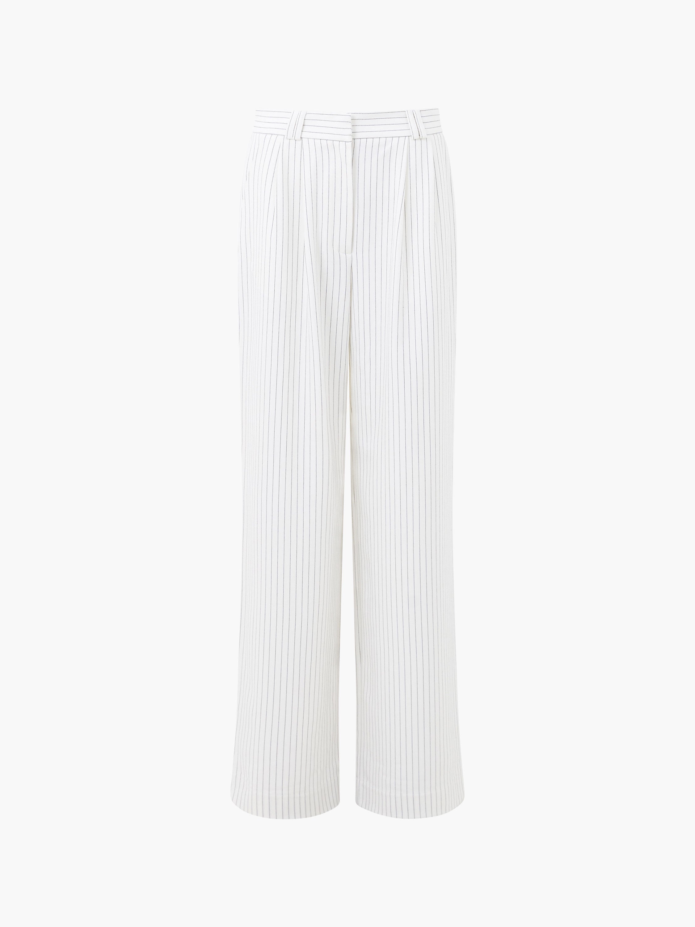 Pinstripe High Waisted Trousers