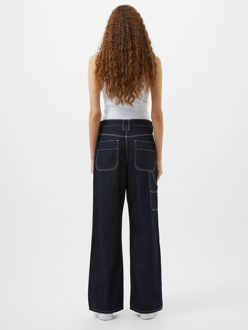 Denver Denim Contrasting Stitch Relaxed Jeans