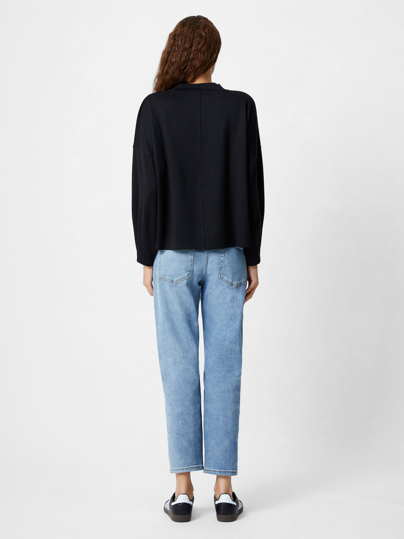 Turtleneck Cut Long Sleeve Top