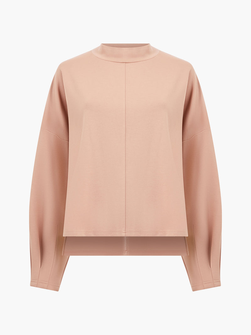 Turtleneck Cut Long Sleeve Top