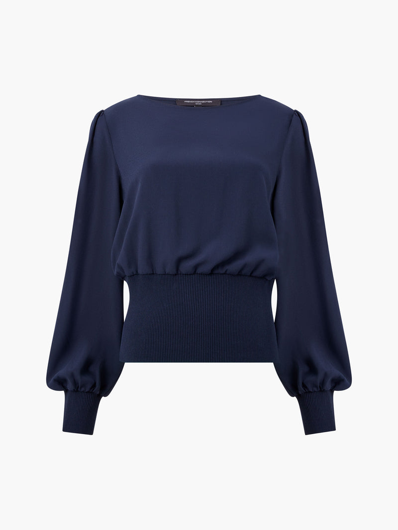 Krista Knit Slash Neck Jumper