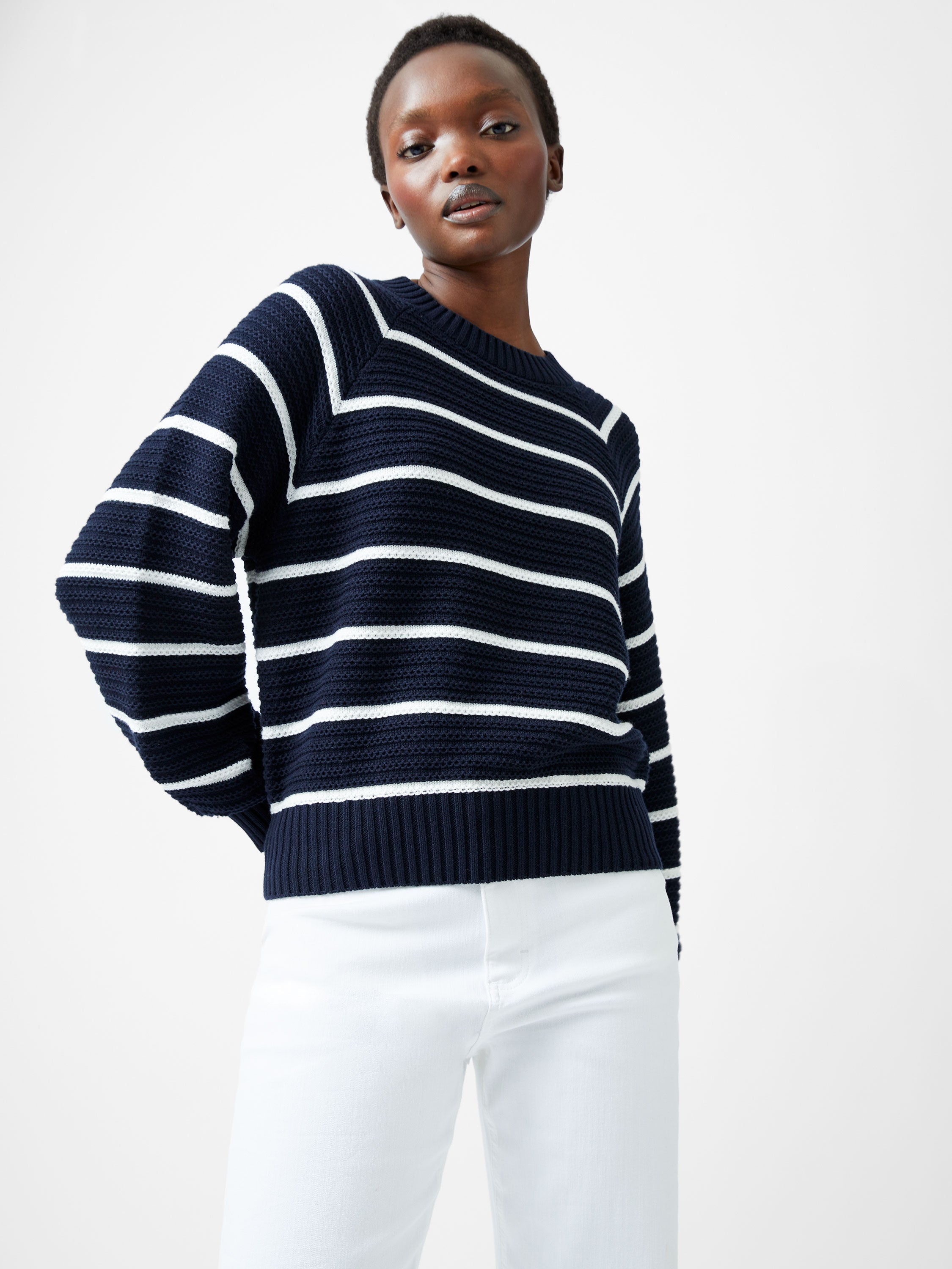 Lily Mozart Striped Crew Neck Jumper