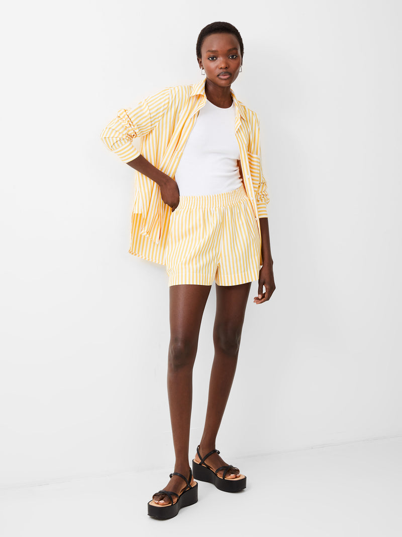 Stripe Shirting Shorts