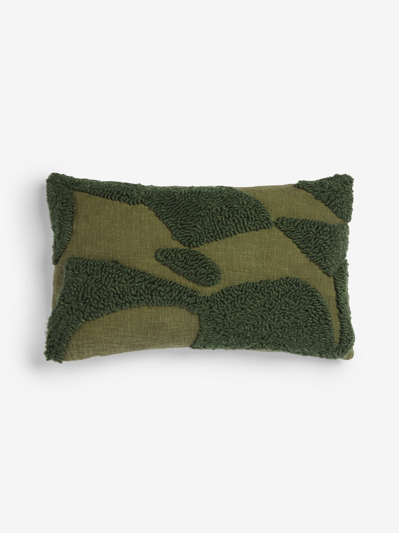 Tangelo Tufted Olive Cushion