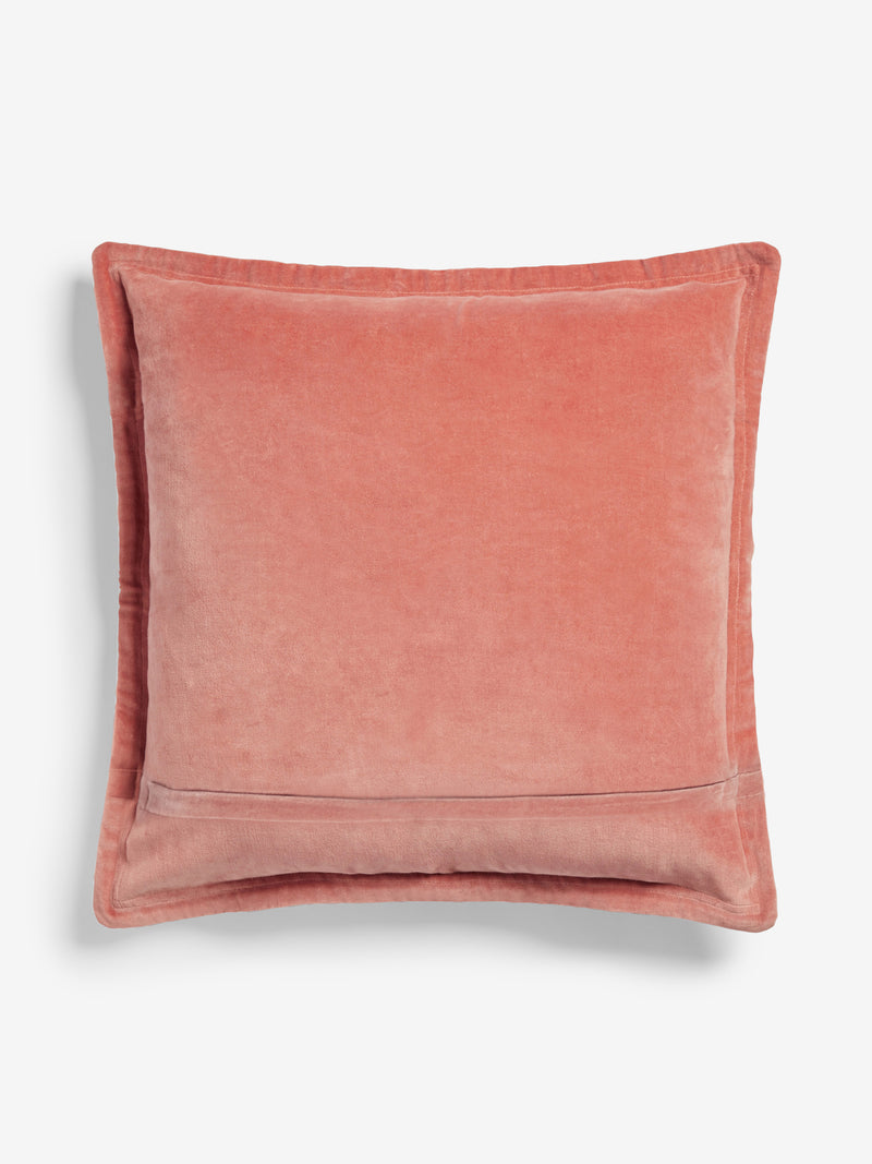 Washed Velvet Peach Cushion