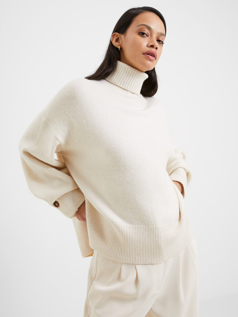 Kezia Recycled Roll Neck Jumper Classic Cream | French Connection UK