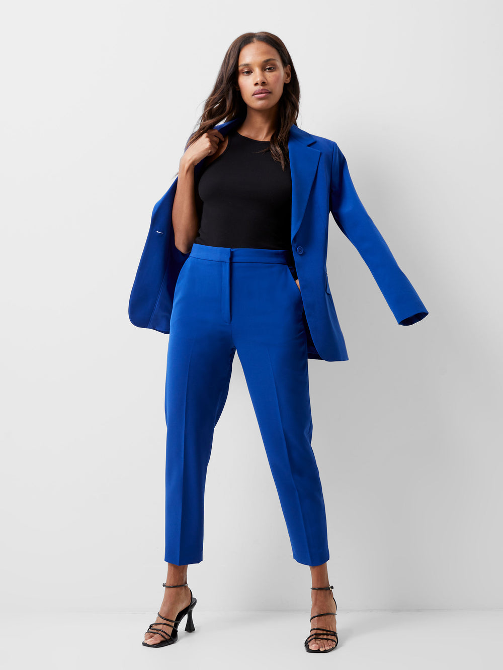 Echo Tapered Trousers Cobalt Blue | French Connection UK