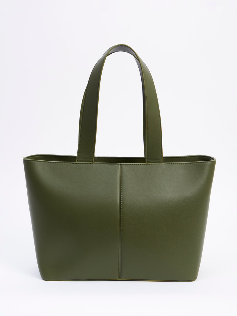 Jeenaa X Smooth Large Tote Bag Olive Night | French Connection UK
