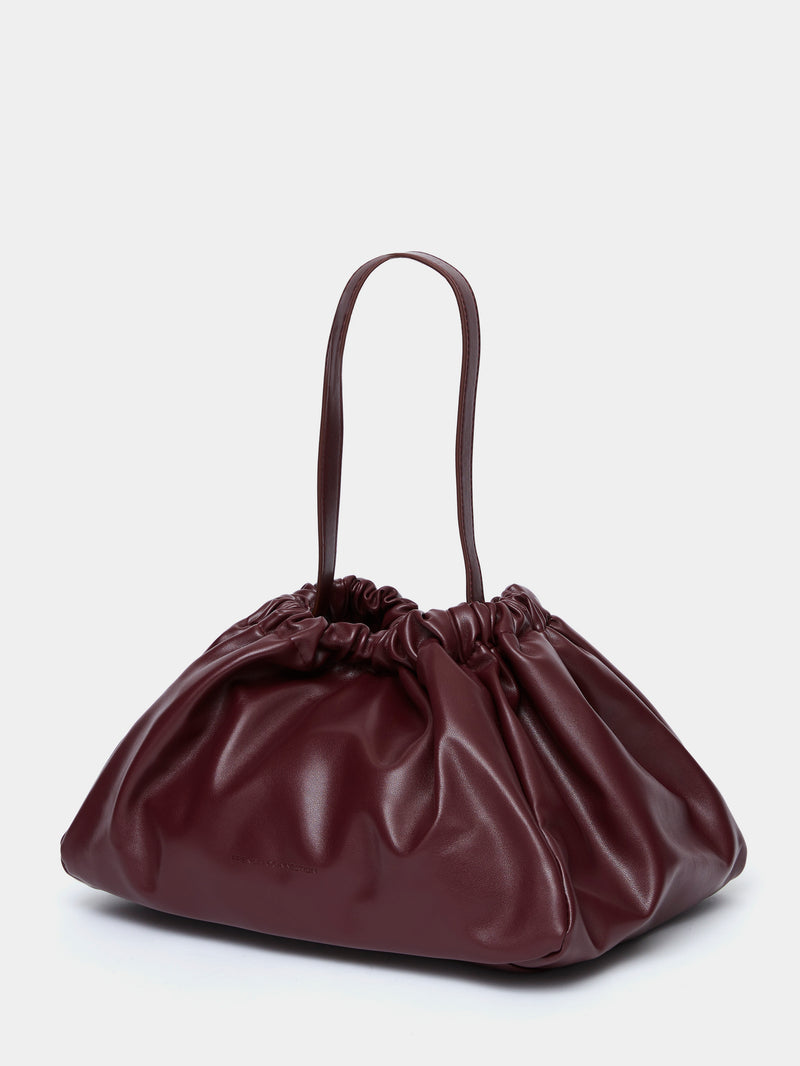 Jeenaa x Rouched Bag Chocolate Truffle | French Connection UK