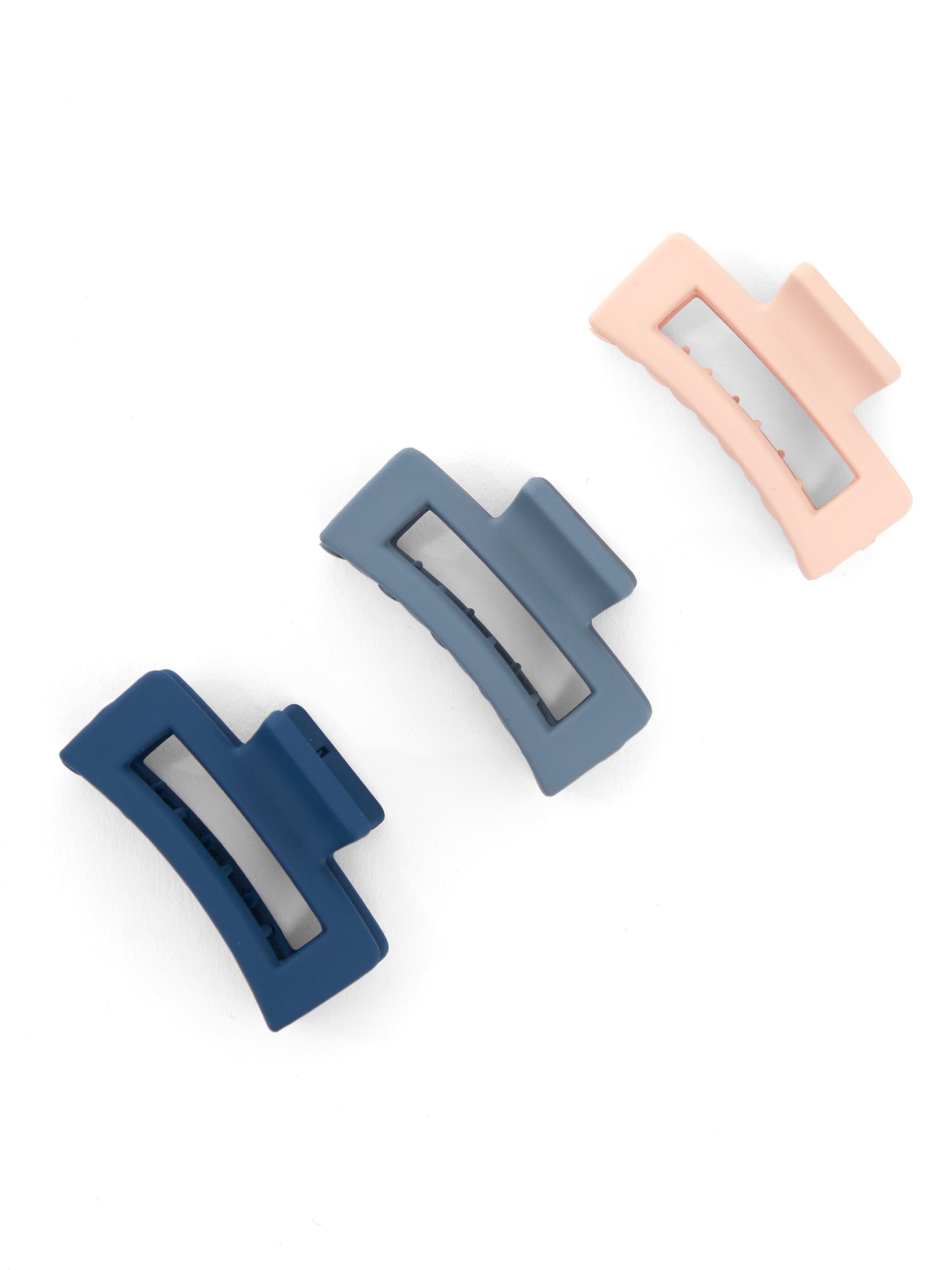 Mini Matte Claw Hair Clips (Pack of 3)