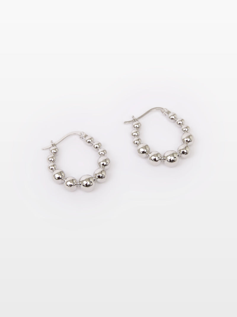 Multi Ball Hoop Earrings