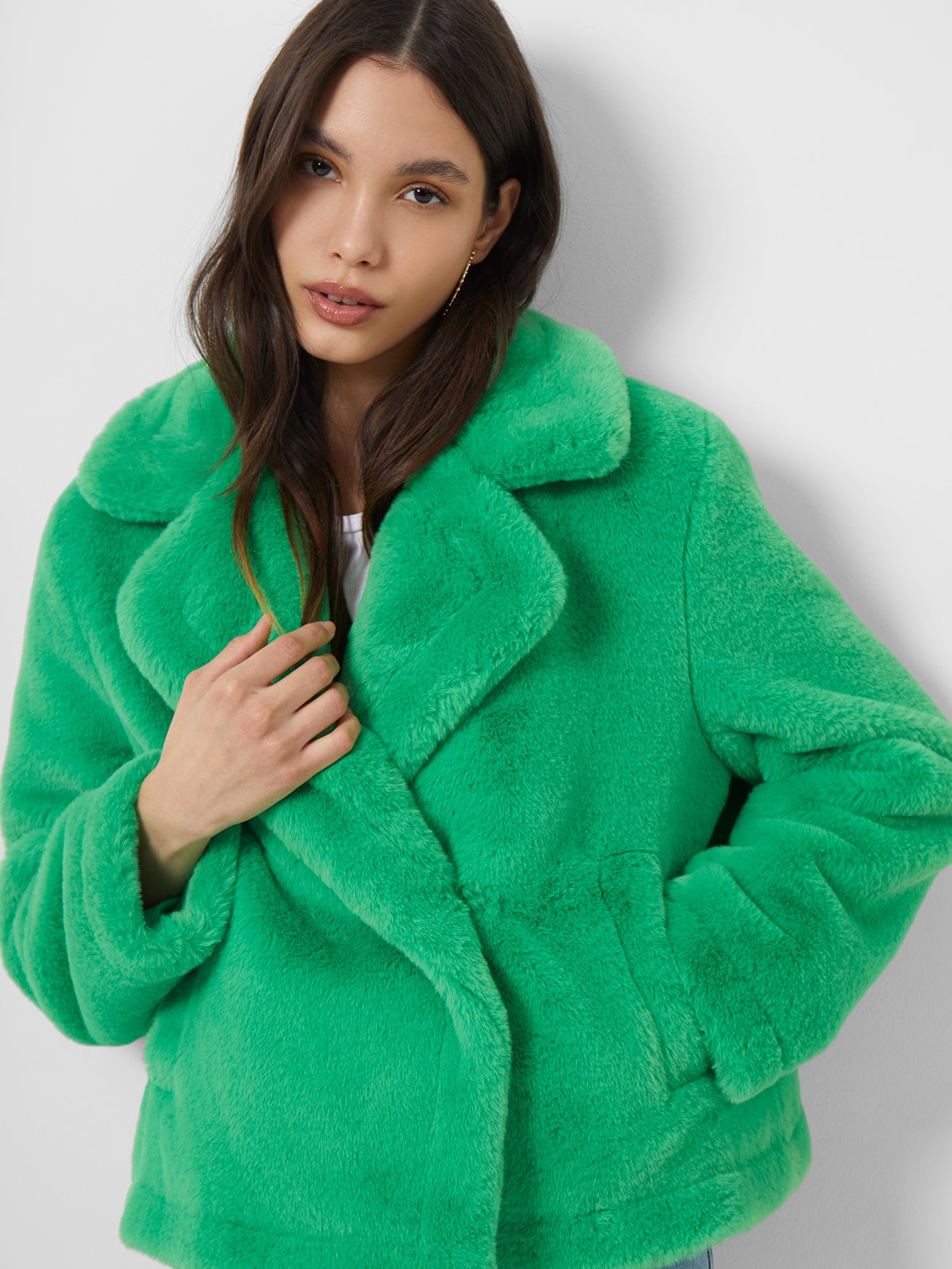 Buouna Recycled Faux Fur Short Coat