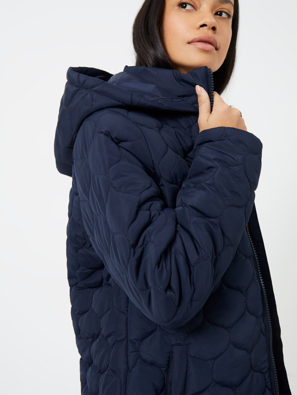 Onion Puffer Coat Dark Navy | French Connection UK
