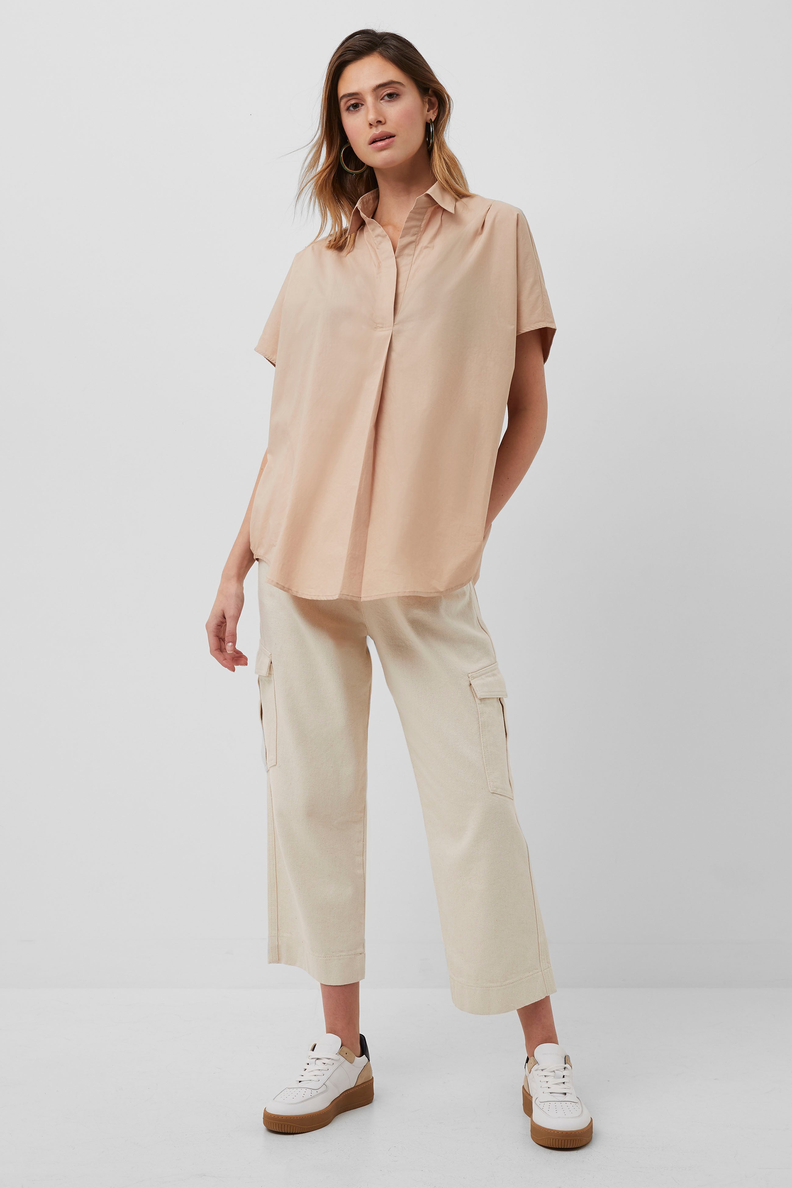 Rhodes Poplin Sleeveless Popover Shirt