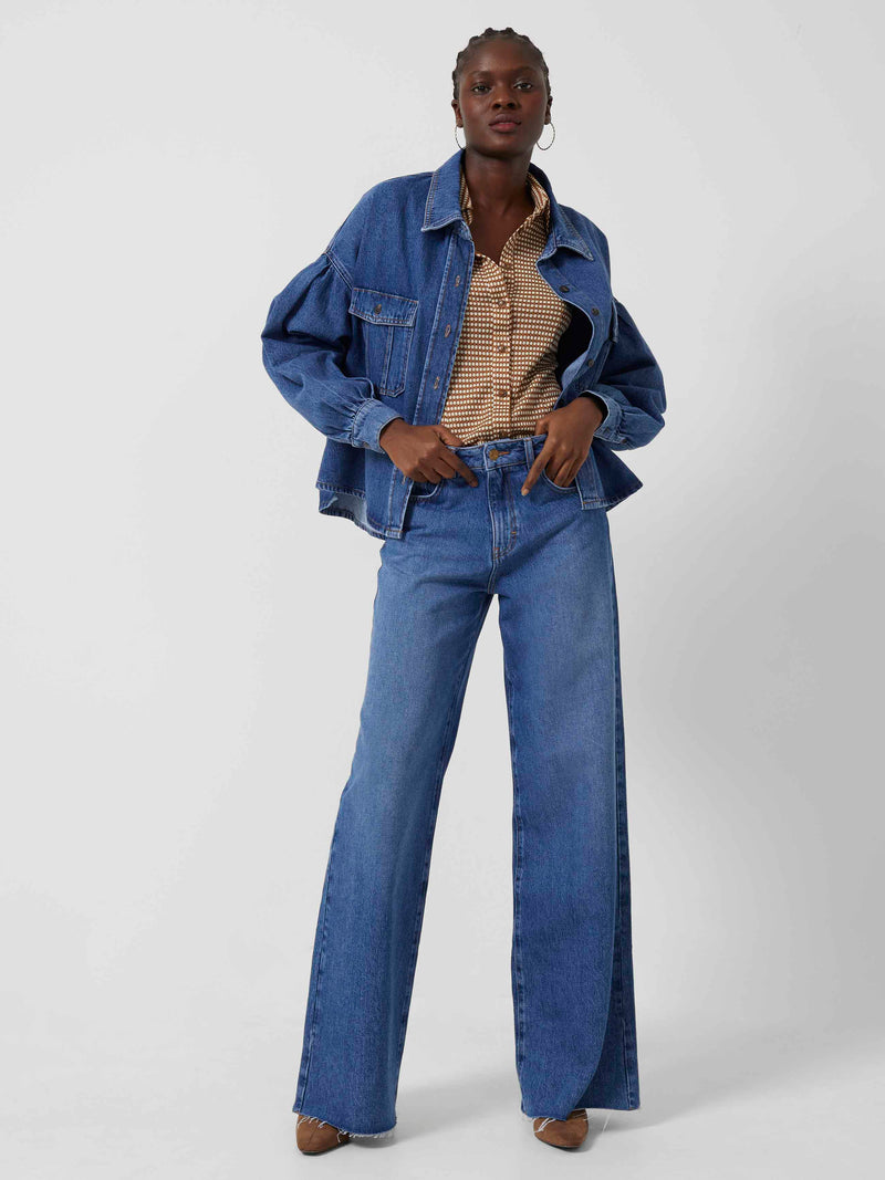 Penelope Denim Puff Sleeve Shirt