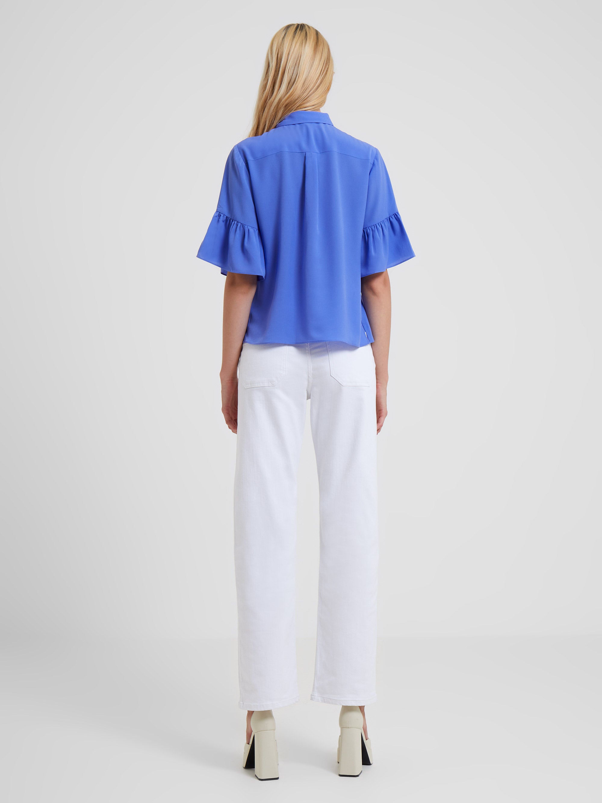 Crepe Light Pin-Tuck Shirt