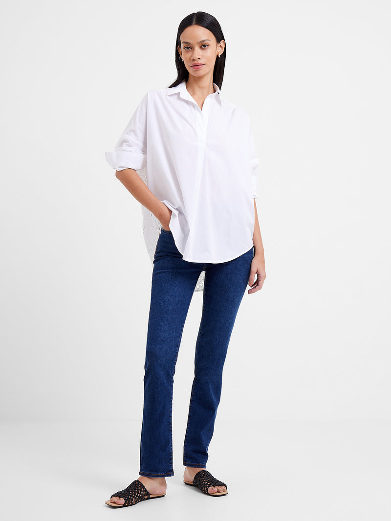 Appelona Broderie Anglaise Back Popover Shirt