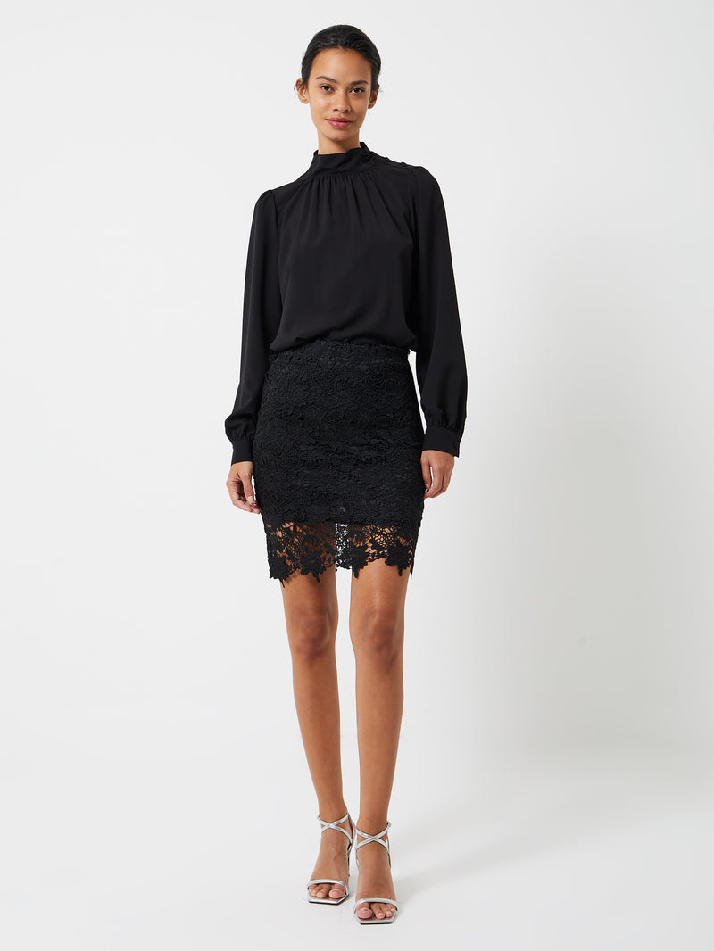 Black lace shop skirt uk