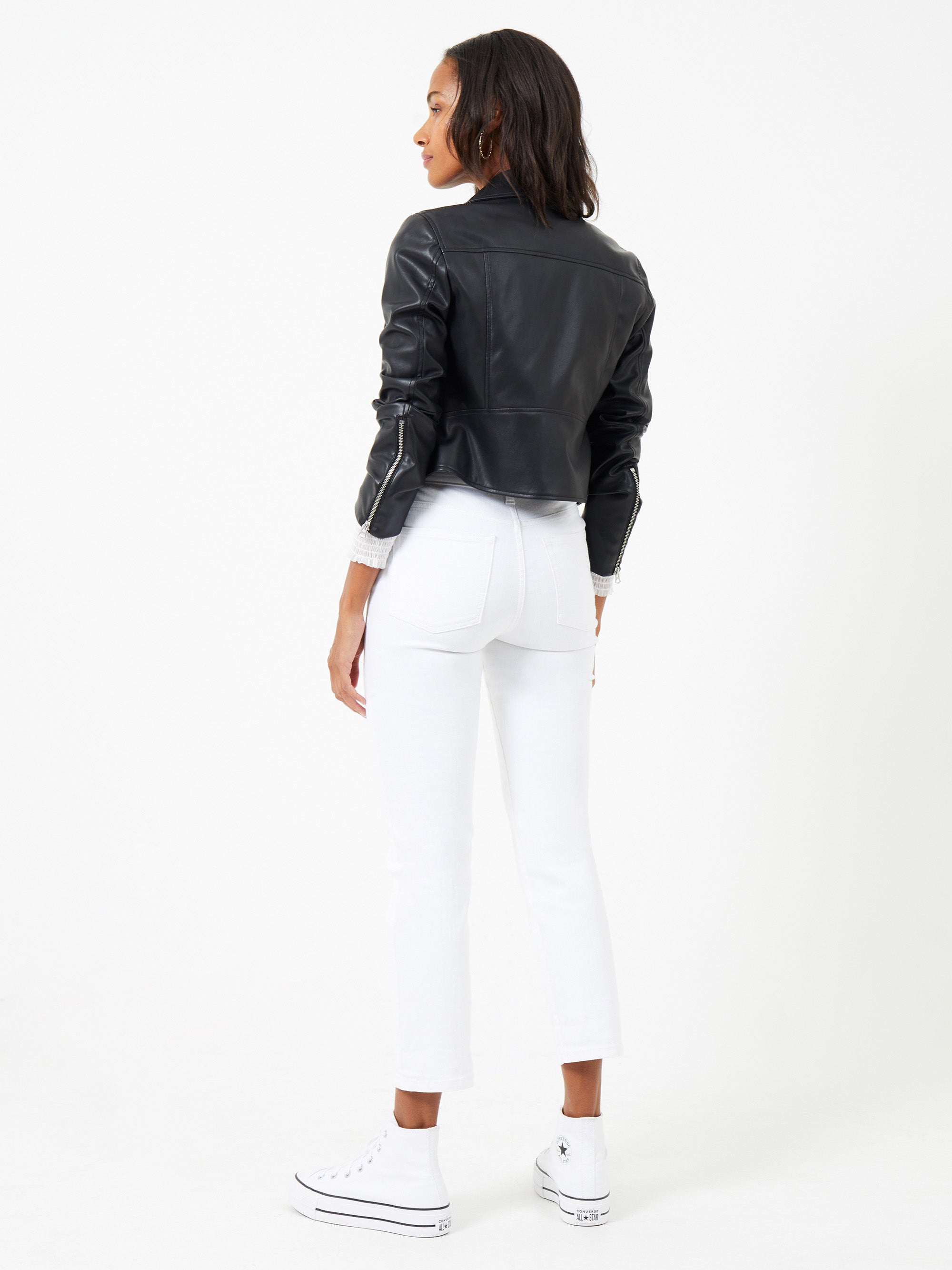 Etta PU Faux Leather Biker Jacket