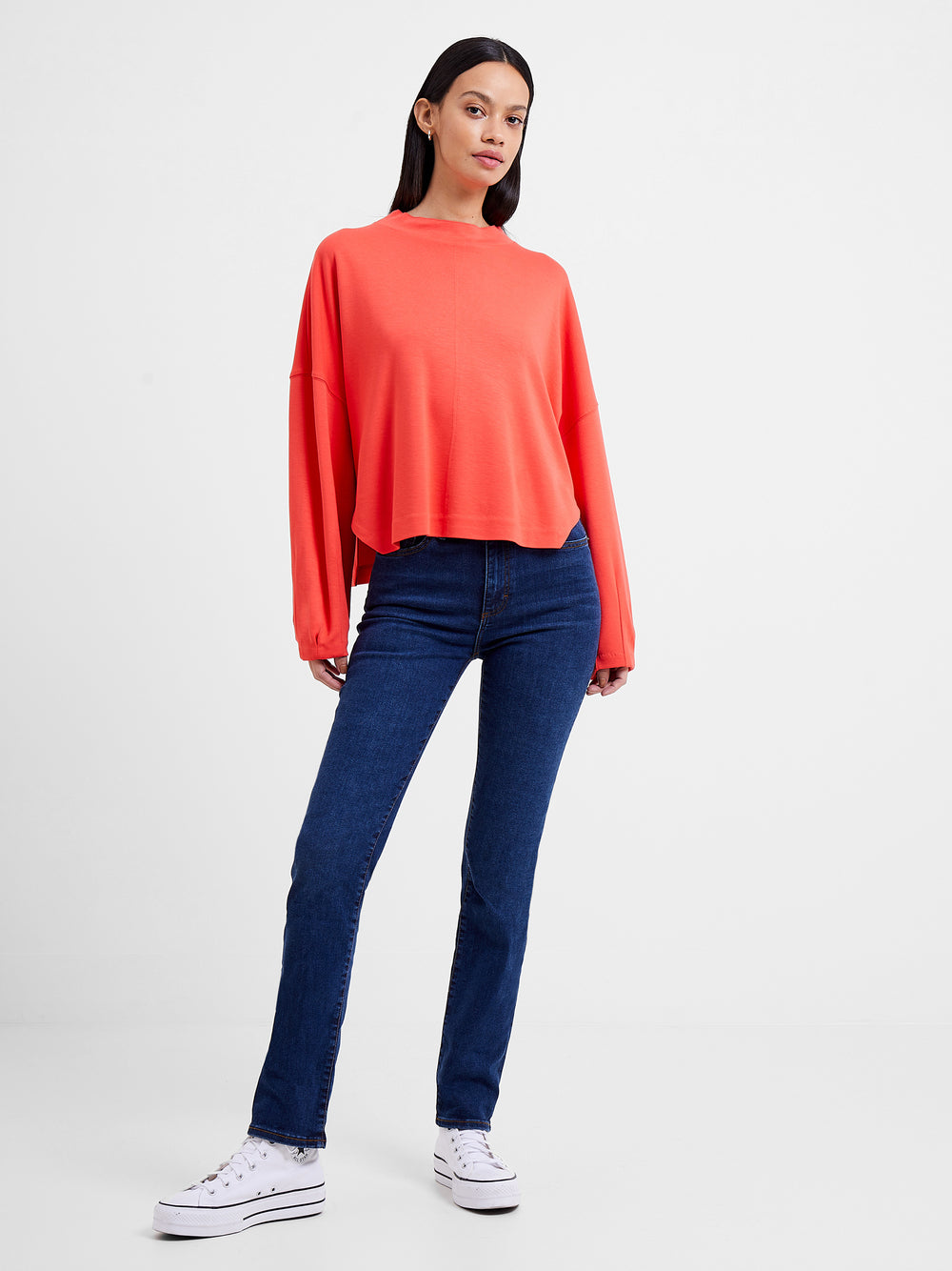 Suzie Beau Long Sleeve Top BITTERSWEET | French Connection UK