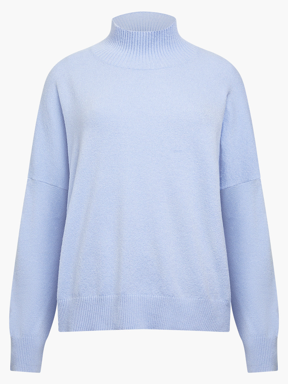 Jeanie Vhari Recycled Roll Neck Jumper Paradise Blue Mel | French  Connection UK