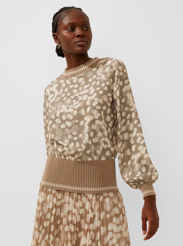 Leopard print shop skirt french connection