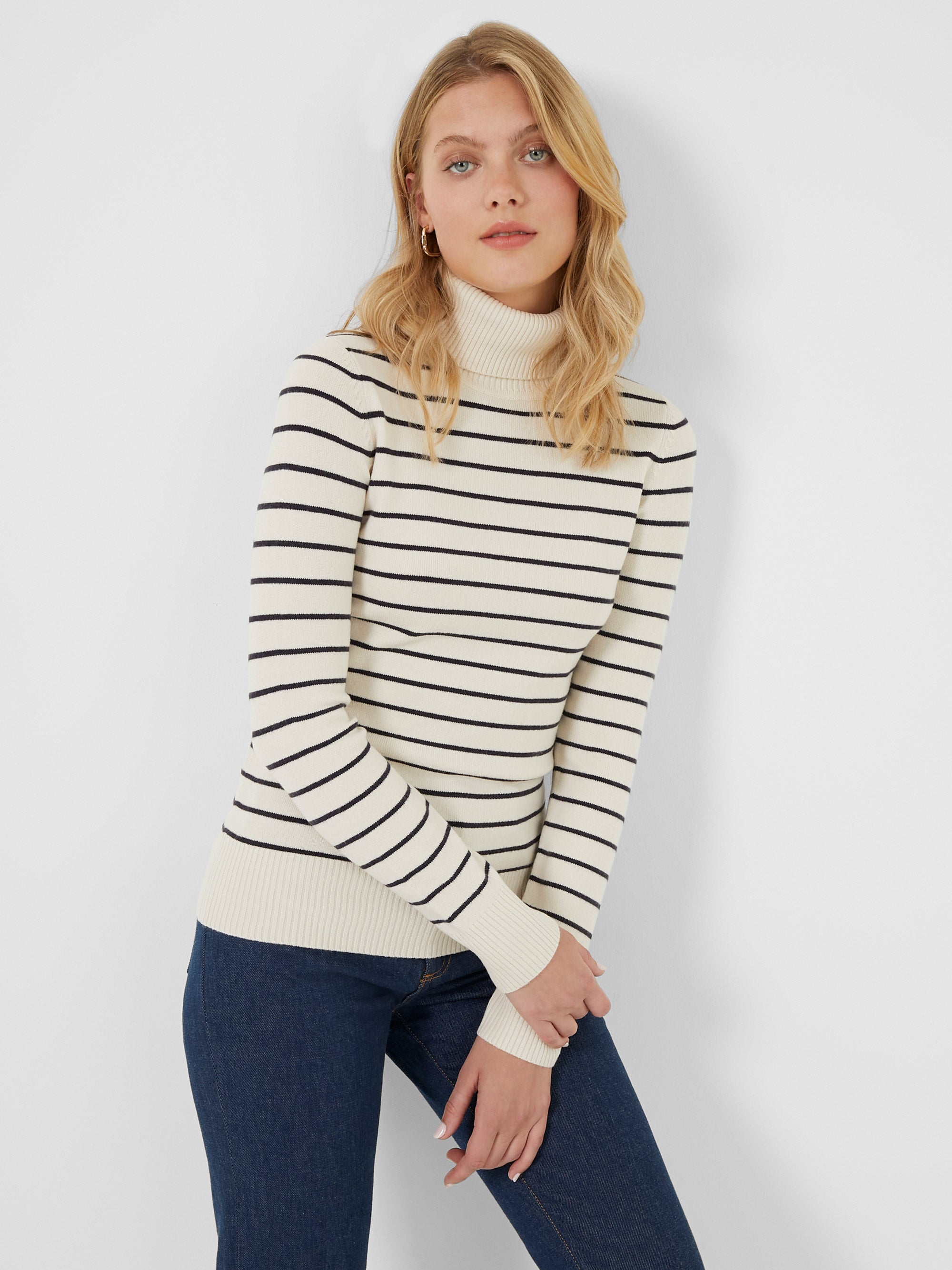 Babysoft Turtle Neck Stripe Jumper French Connection UK