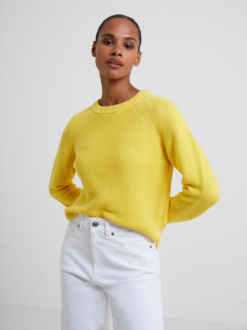 Lily Mozart Crew Neck Jumper Primrose Yellow | French Connection UK