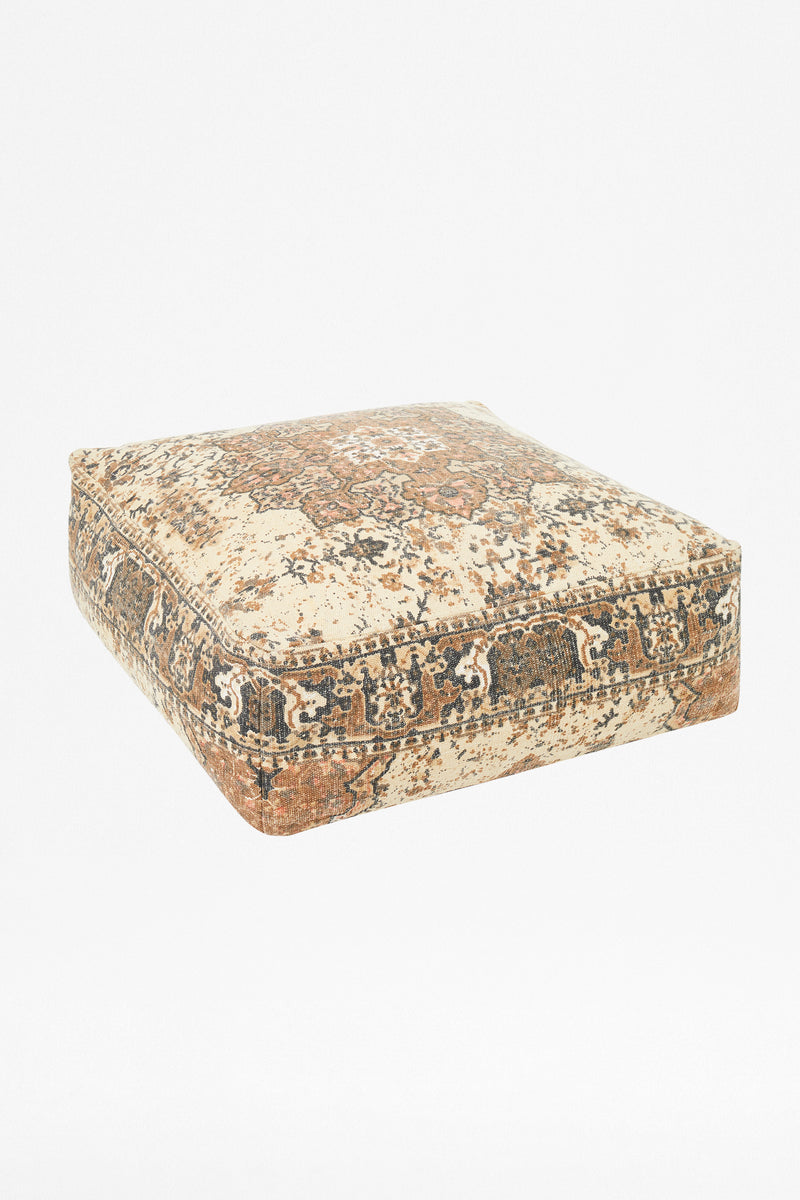 natural kasbar pouffe natural