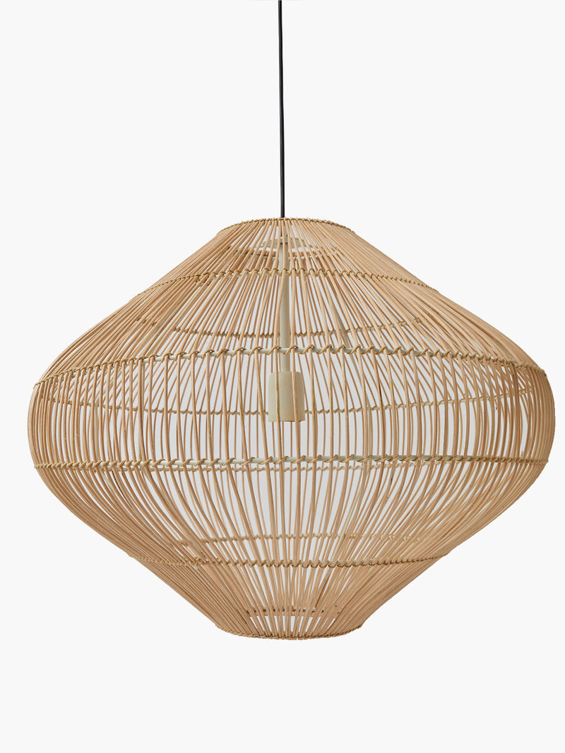 Rattan Oversized Ceiling Light Natural | French Connection UK