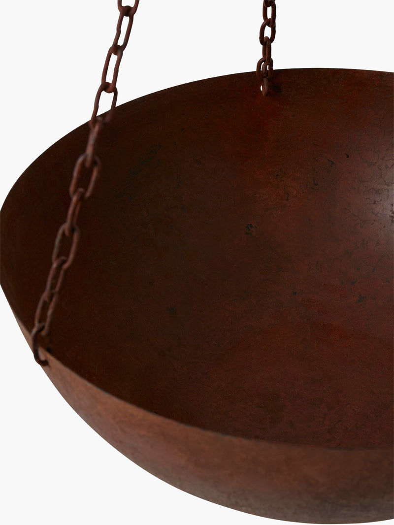 Large Hanging Copper Outdoor Planter