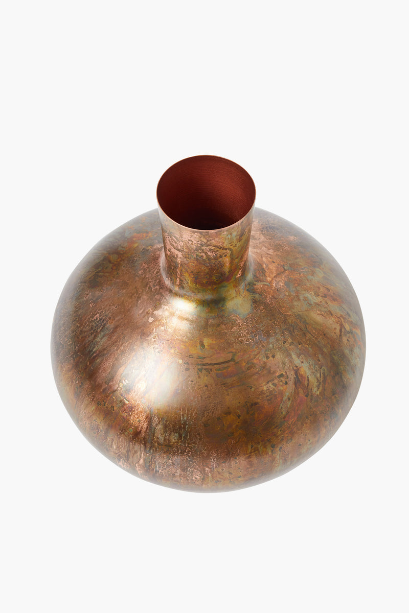 Molten Copper Vase