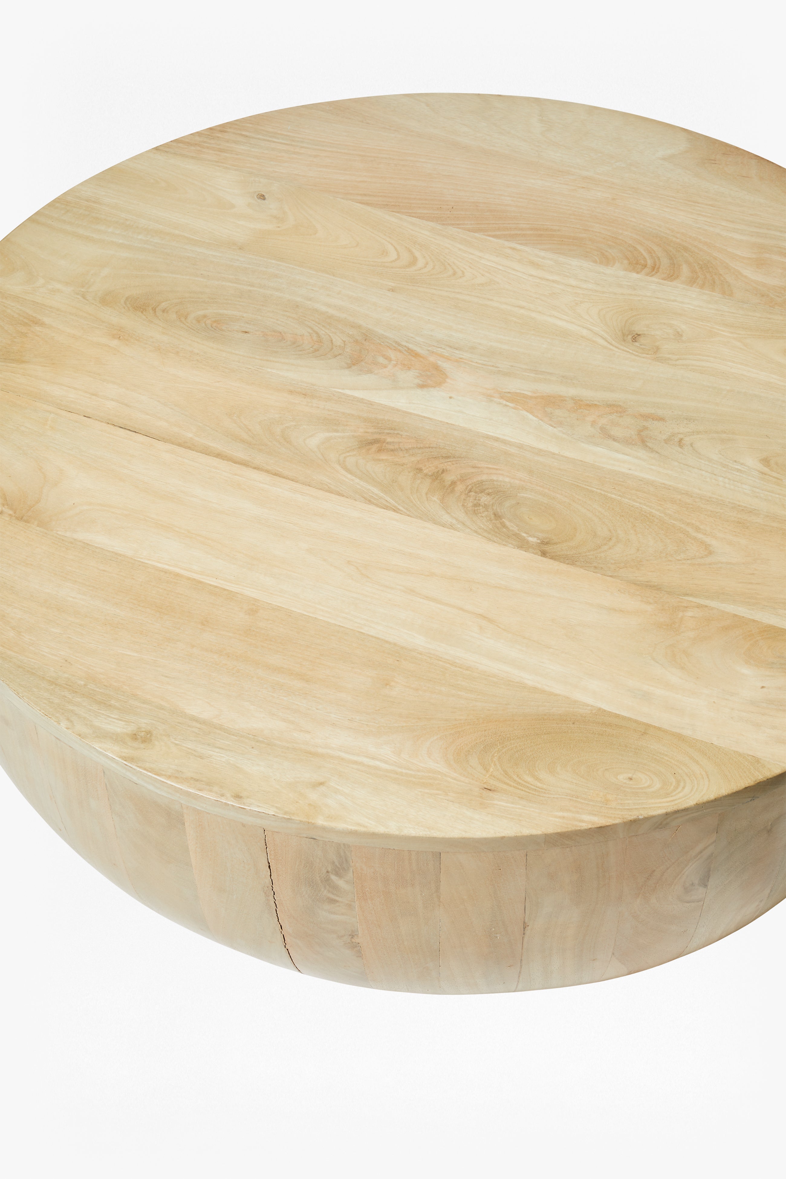 blonde bulb coffee table dark wood