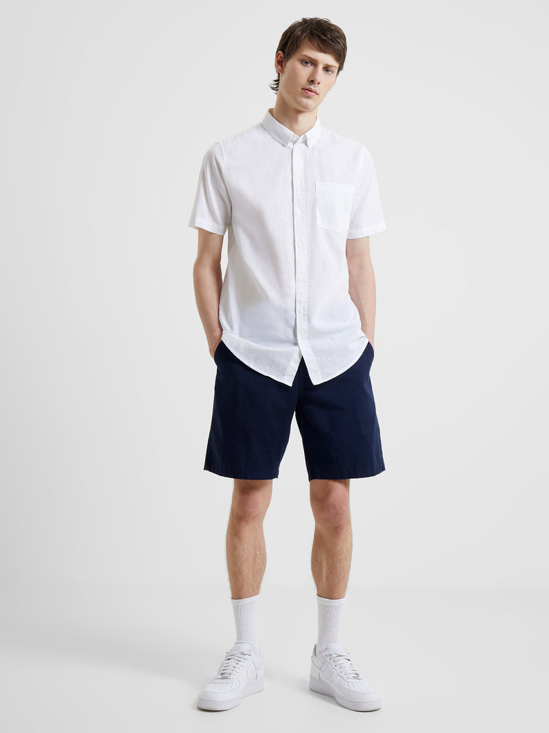 French connection wedding cheap linen slim fit shorts