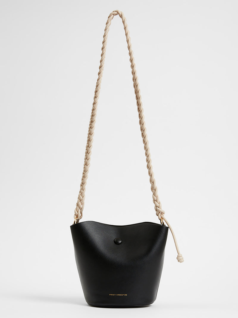 Leather bucket bag french connection new arrivals