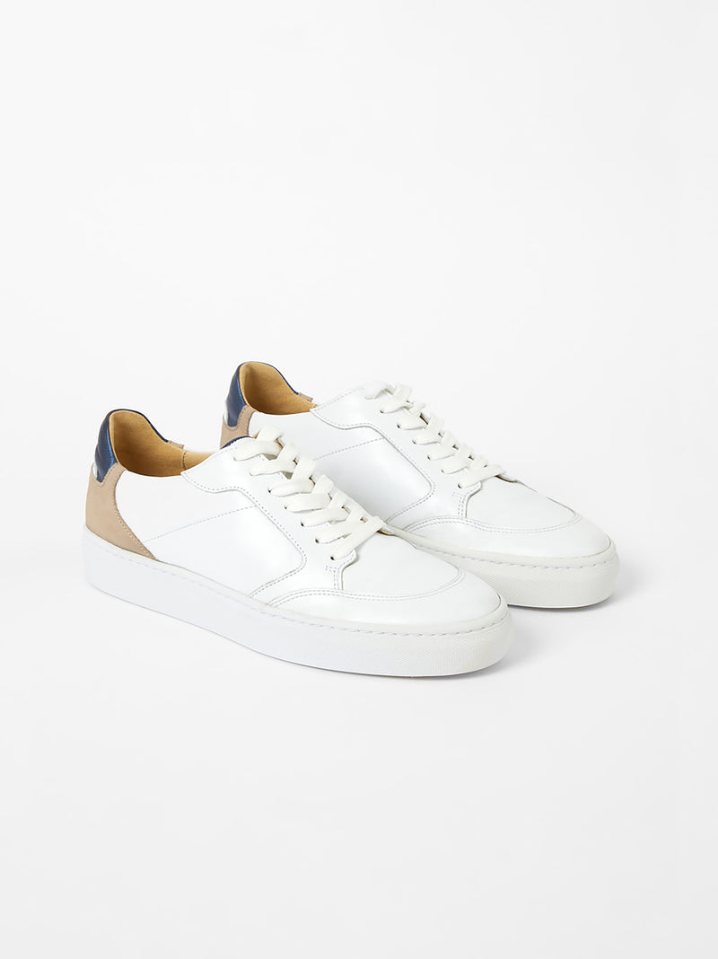 S+W x Larsa Sneakers White/Blues | French Connection UK