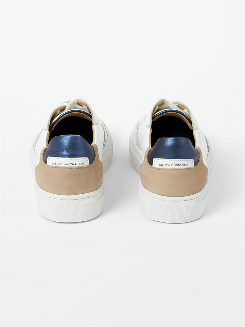 S+W x Larsa Sneakers White/Blues | French Connection UK
