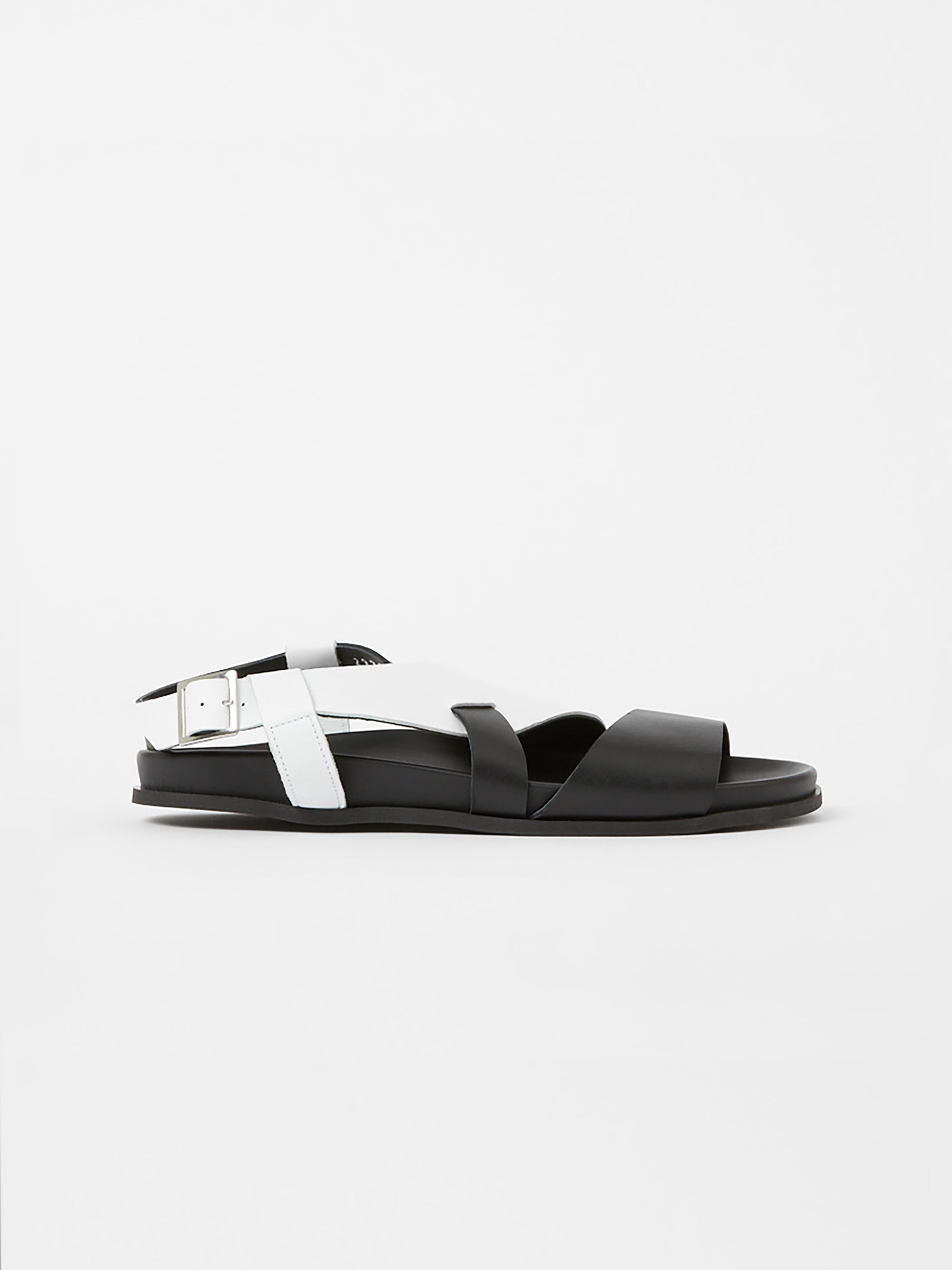 S+W x Branca Asymmetric Footbed Sandals