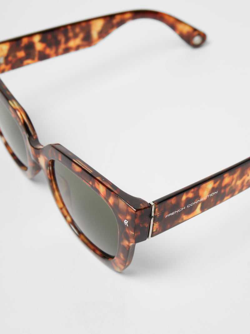 Chunky Glamour Sunglasses Classic Tort | French Connection UK